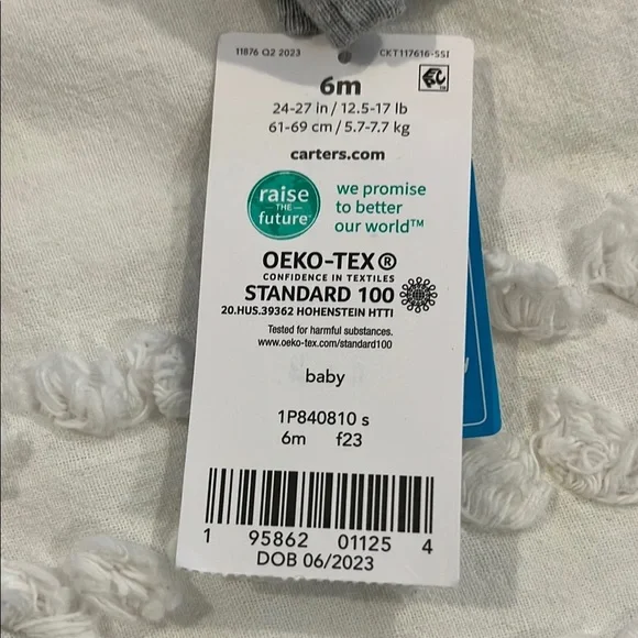 Carter's Little Brother Footed Pajamas/Sleep Play Long Sleeve 3 & 6 months - Picture 2 of 4